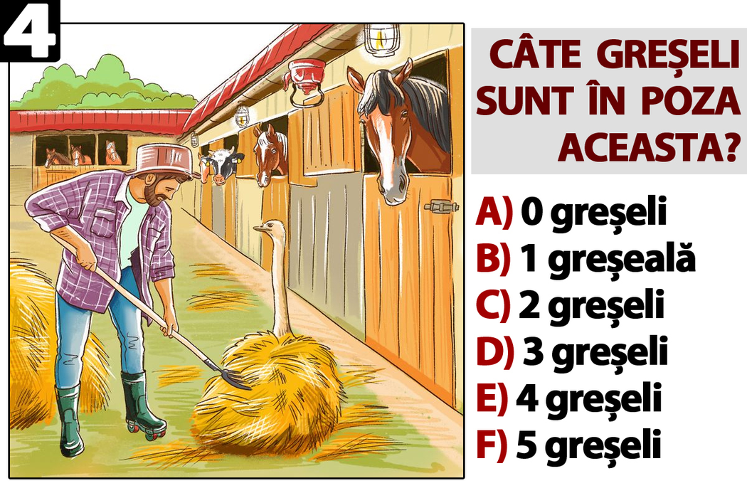 Test de inteligență special pentru genii | Găsiți toate greșelile în aceste 10 poze. Numărul răspunsurilor corecte îți va spune ce IQ ai