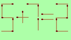 Test de inteligență cu chibrituri | Corectați 5 + 7 = 2, mutând un singur băț