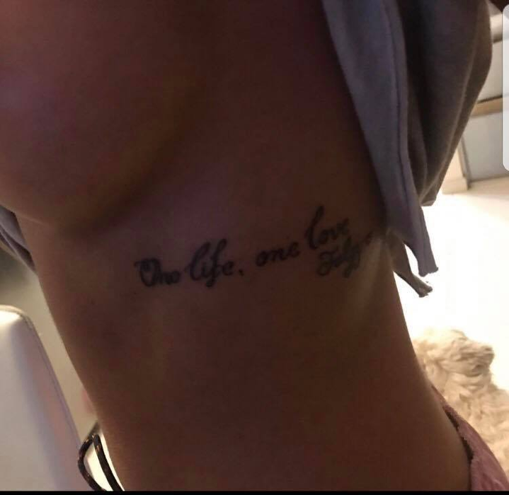 Vechiul tatuaj, dedicat lui Fulgy