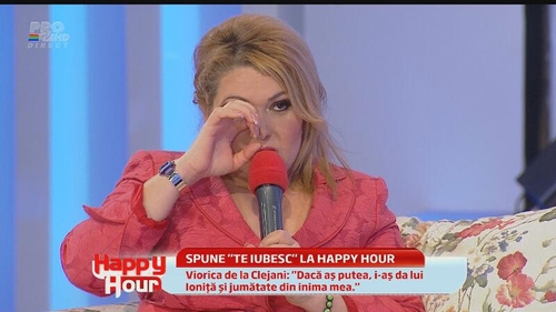 Viorica de la Clejani, în lacrimi la Happy Hour! Vezi de ce soţia lui Ioniţă a plâns în hohote şi ce a avut de spus!