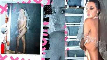 Imagini super-erotice cu ”miresica” lui Cătălin Botezatu. A fost fotografiată goală-pușcă, purtând doar un voal…
