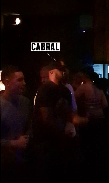 Cabral s-a distrat într-un club-restaurant, alături de câțiva amici