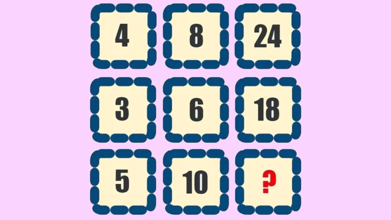 Test de inteligență | Completați numărul care lipsește! Geniile găsesc soluția în 15 secunde