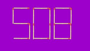 Test de inteligență exclusiv pentru genii | Mutați 2 bețe pentru a forma cel mai mare număr posibil din 508