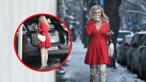 Andreea Bălan și-a etalat decolteul periculos la zero grade. A sfidat gerul într-o rochie “fierbinte”