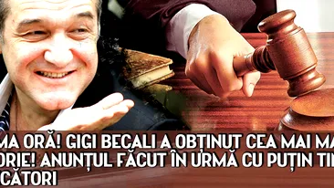 ULTIMA ORA! Gigi Becali a obtinut cea mai mare victorie! Anuntul facut in urma cu putin timp de JUDECATORI: