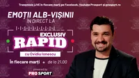 PROSPORT lansează EXCLUSIV RAPID, o nouă emisiune LIVE realizată de jurnalistul Ovidiu Ionescu