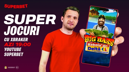SuperJocuri, live pe YouTube Superbet de la 19:00, cu Xbraker. Urmărește prima ediție a primăverii!