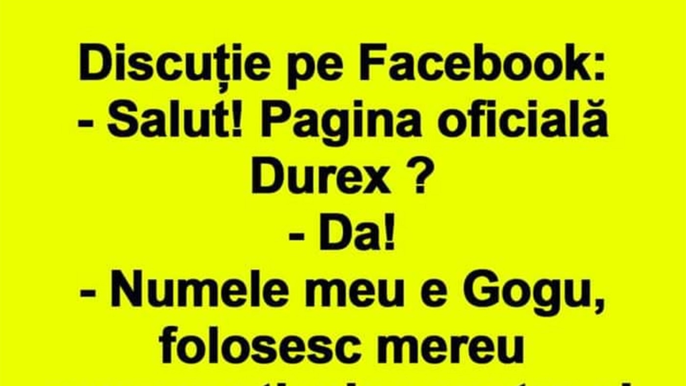 BANCUL ZILEI | Gogu și pagina oficială Durex