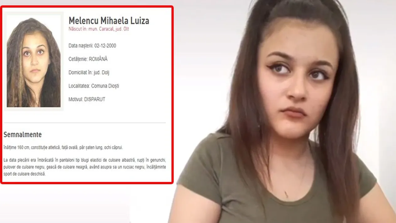 Scandalos! Ce apare pe site-ul Poliției Române, la 6 luni de la dispariției Luizei din Caracal: A plecat voluntar de la domiciliu și...