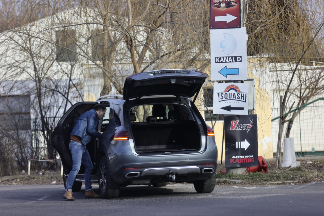 Dan Negru, la prima vizită "oficială" la Kanal D, după semnarea contractului (Foto: CANCAN.RO)