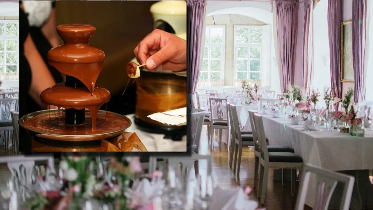 Pățania trăită de un cuplu din Iași. Cât li s-a cerut să plătească pentru un simplu candy bar și o fântână de ciocolată, la nuntă: „Nu cred că este normal”