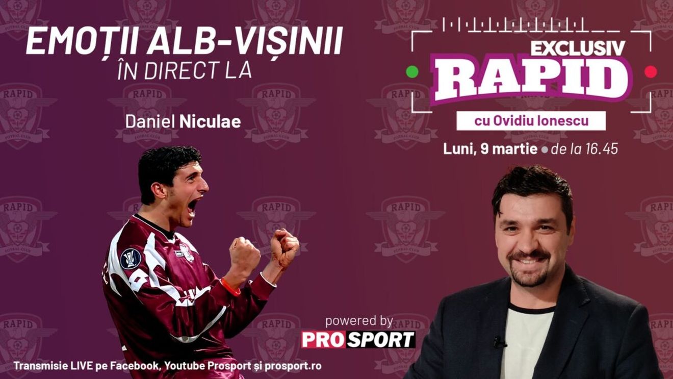 "EXCLUSIV RAPID" după Rapid - Craiova 1-1, la exact 20 de ani de la Rapid - Hamburg 2-0, e în direct pe YouTube - ProSport de la 16:45