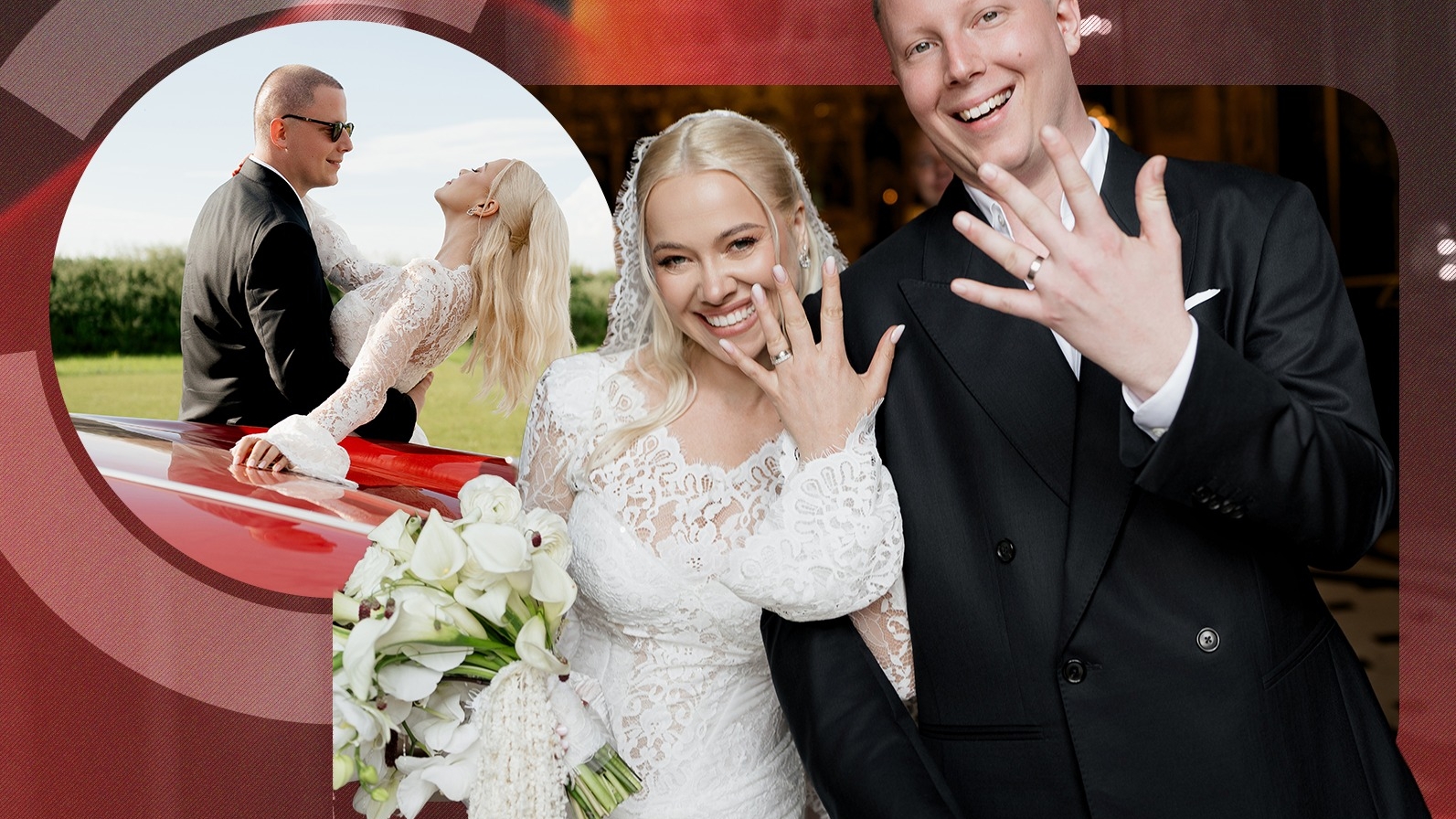 Imaginile pe care nu le-ai văzut de la nunta Elenei Mogîldea cu Bubu Cernea. După opt ani de iubire, au făcut marele pas la altar!