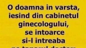 Bancul de weekend | Pensionara și medicul ginecolog