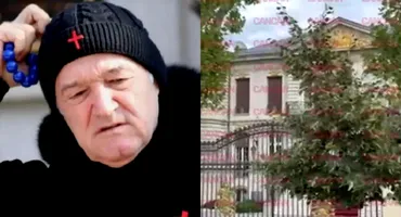 Ce a apărut scris pe gardul palatului lui Gigi Becali. Imaginile surprinse în miezul zilei