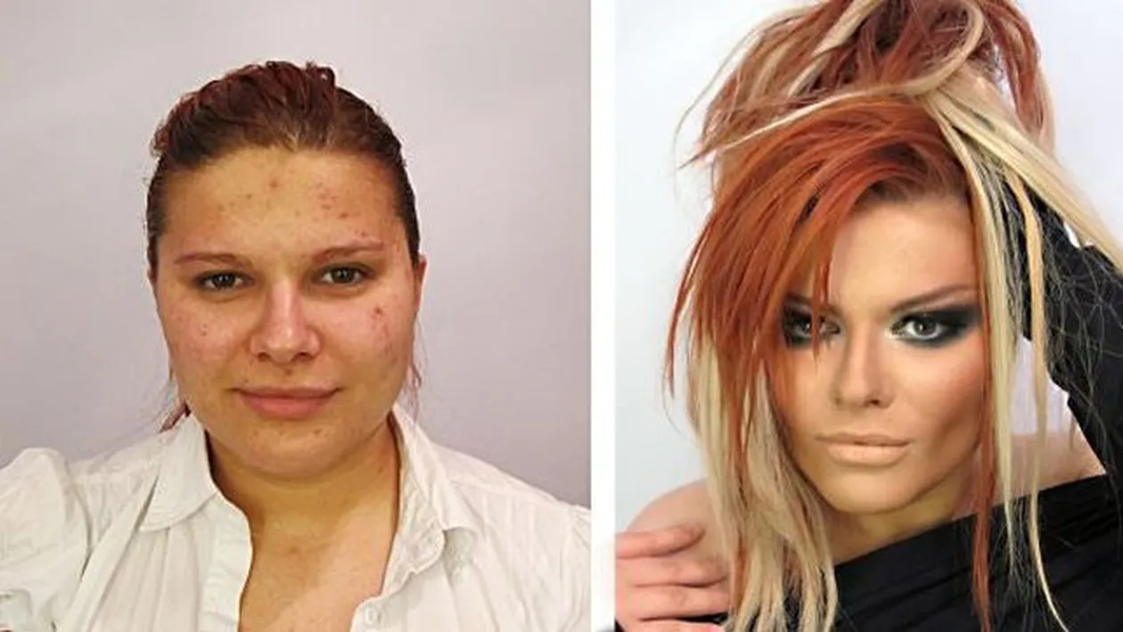 Transformări uluitoare! Incredibil cum se pot schimba feţele după un pic de pudra, fard şi ruj! Ai vrea să treci şi tu prin asta?