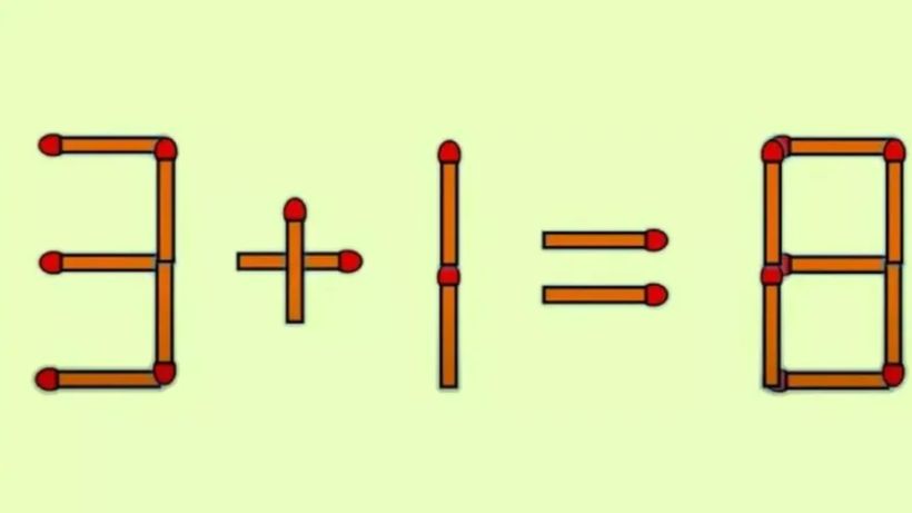 Test IQ pentru cei mai agili | Corectează ecuația 3+1=8 în 3 secunde