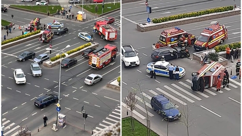 BREAKING NEWS. Accident grav în Capitală, pe Calea 13 Septembrie