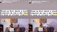 Reacția lui Vlad Gherman, după episodul cu Will Smith de la Premiile Oscar: ”A fost inspirat de cum a dat Oana Moșneagu în mine”