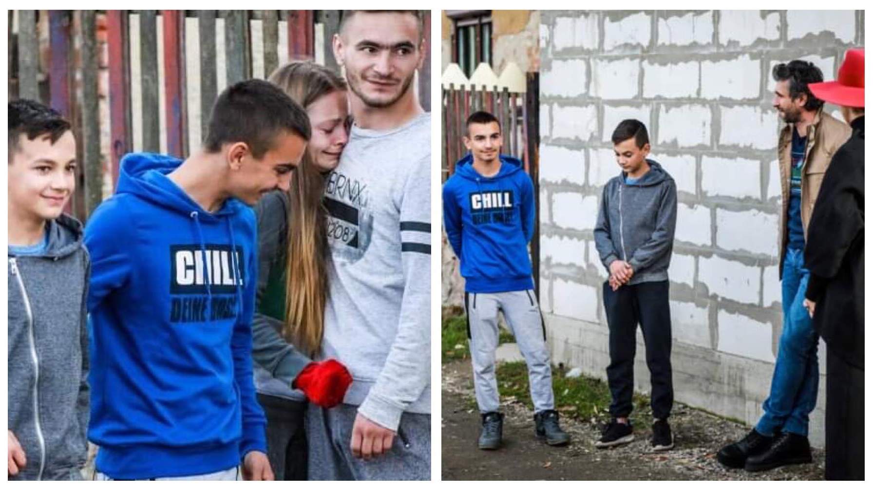 Emoționant! 4 frați, orfani de mamă și neglijați de tată, au primit un apartament de la o familie de români din Spania