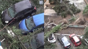Roma, lovită de o tornadă violentă! Vortexul puternic a făcut prăpăd în capitala Italiei