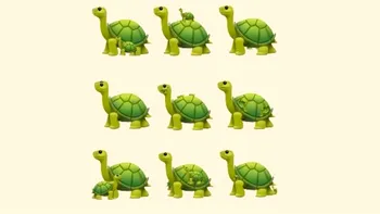 TEST IQ | Câte broaște țestoase sunt, de fapt, în această imagine?