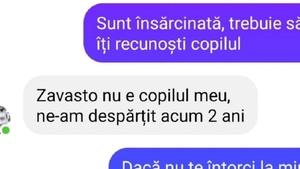BANC | „Sunt însărcinată, trebuie să îți recunoști copilul”