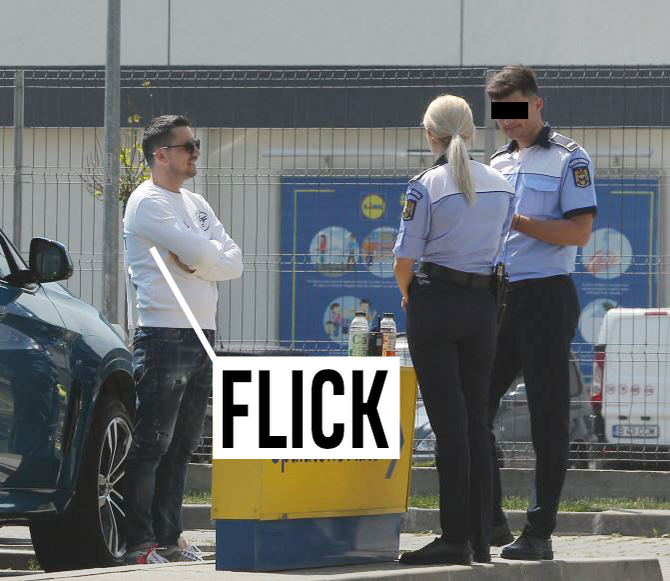Flick a distrat doi agenți la spălătorie