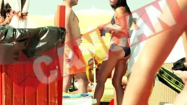 Raluca Sandu s-a zbenguit cu baietii la plaja