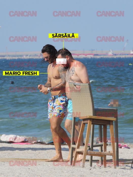 Mario Fresh și Sărsăilă tocmai ce au ieșit de la bălăceală