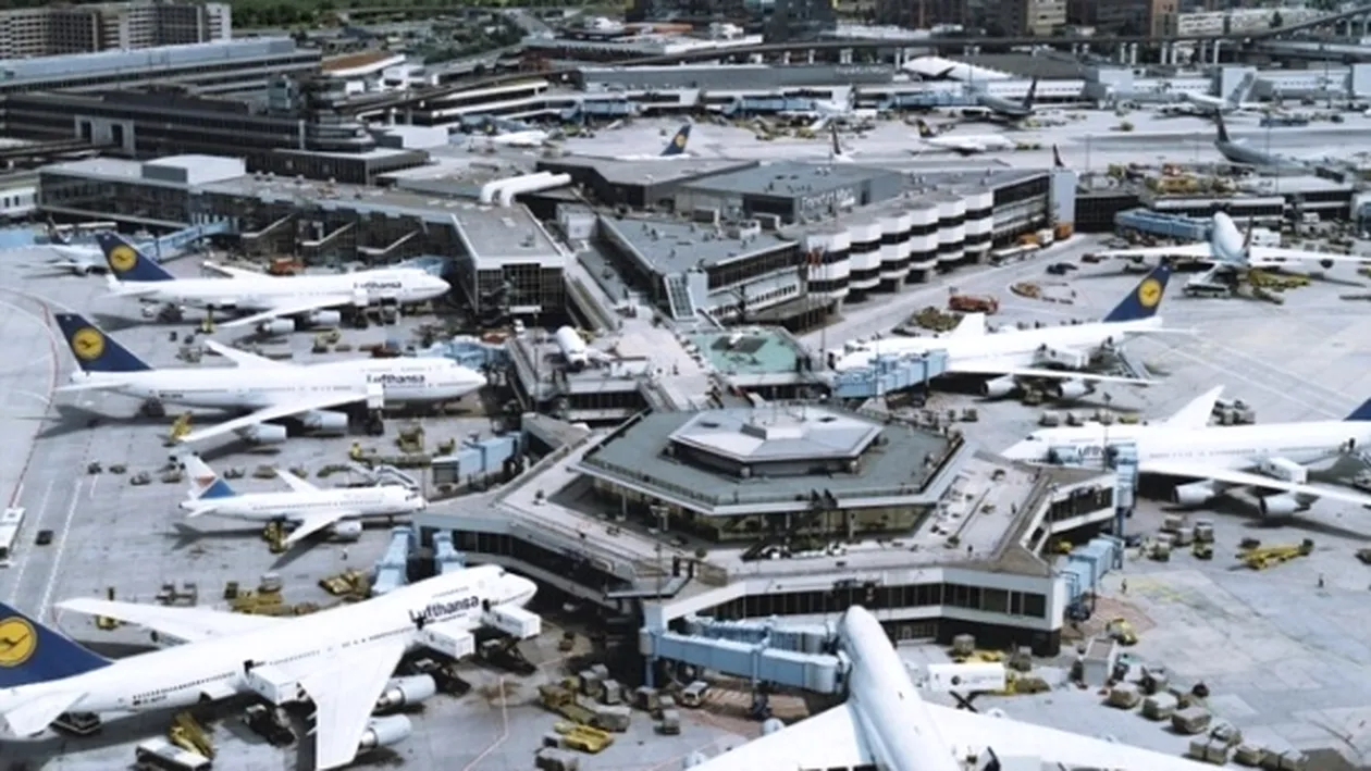 Aeroportul din Frankfurt, paralizat din cauza ploii îngheţate! Zborurile au fost întrerupte!