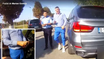 Dialog halucinant între acest șofer de BMW și un polițist de la Rutieră! Ce a scos bărbatul din mașină și... cât a fost amenda
