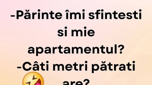 BANCUL ZILEI | Sfințirea apartamentului