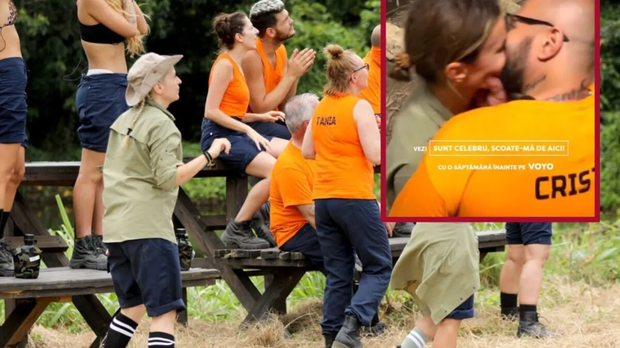 Primul cuplu de la Sunt celebru, scoate-mă de aici?! Nu s-a mai putut abţine şi a sărutat-o în faţa tuturor, la Pro TV. S-au întors de mână din pădure şi…