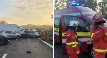 Grav accident rutier cu 23 de persoane implicate pe A3! S-a activat planul roșu