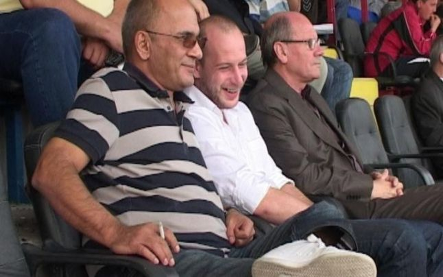 Sergiu Băhăian, la o partidă de fotbal