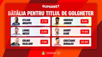 (P) Bătălia starurilor! Cum arată Cotele Superbet pentru golgheterul turneului final