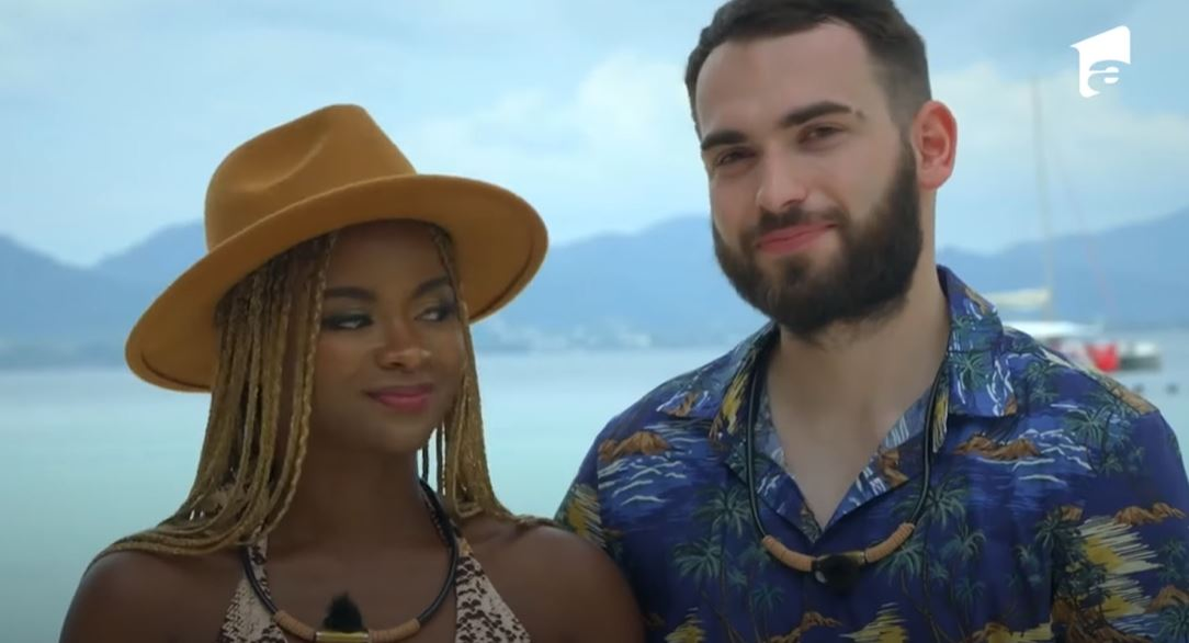 Bogdan și Priscilla, în timpul emisiunii „Insula Iubirii”. Sursă: captură YouTube