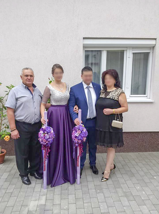Ioan Cucu Pelea și familia sa
