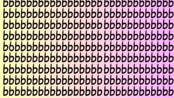 Iluzie optică virală | Găsiți cifra 6 ascunsă printre literele „b” din această poză