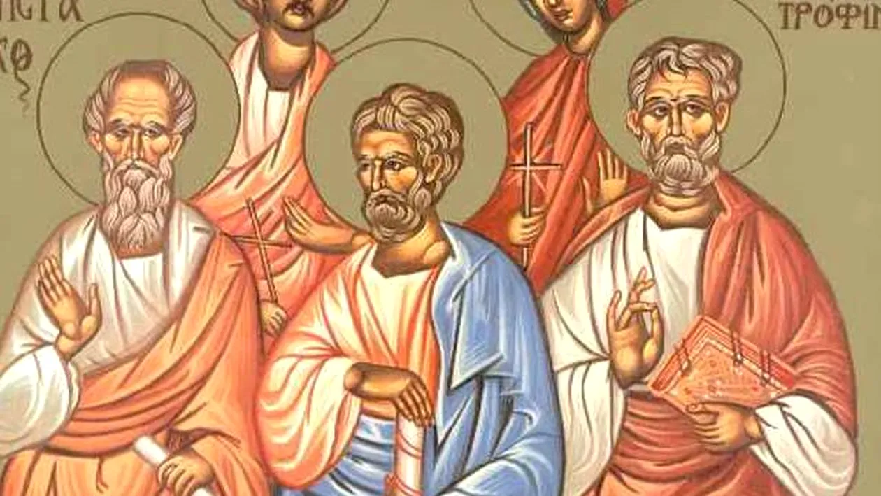 CALENDAR 15 APRILIE: Astăzi săbătorim Sfinţii Apostoli Aristarh, Pud şi Trofim (Denia Acatistului Bunei Vestiri)