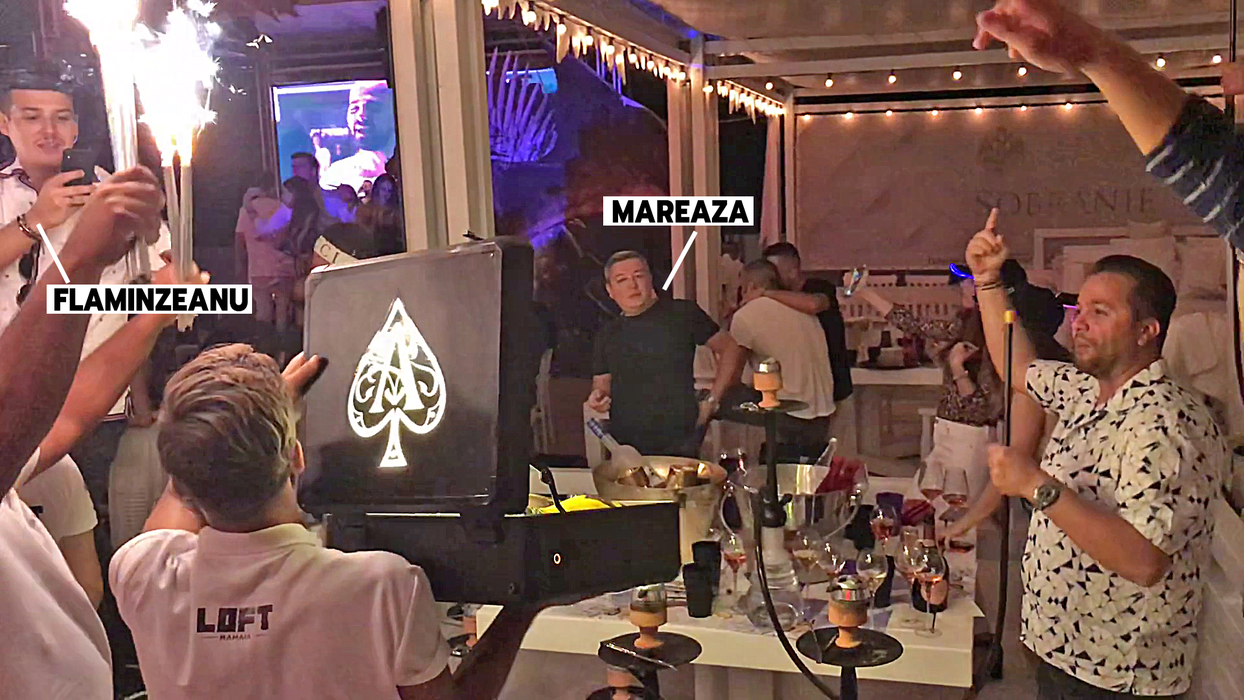 Fentosanii din ”Brigada Nepoții”, cu Marează și Flămânzeanu în frunte, au cheltuit 40.000 € într-un singur weekend pe șampanii Armand de Brignac