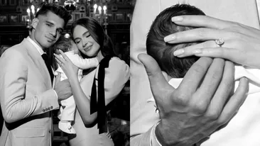 Elena și Ianis Hagi și-au botezat băiețelul. Primele imagini de la evenimentul emoționant