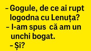 BANC | "Gogule, de ce ai rupt logodna cu Lenuța?"