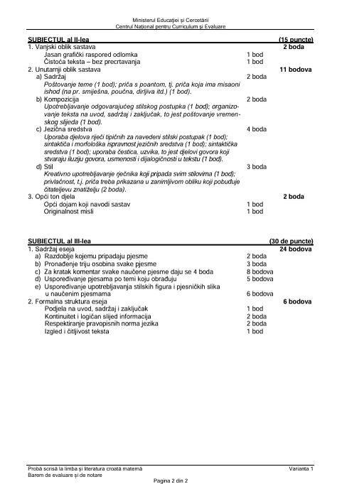 Bacalaureat 2025. Barem de notare + Rezolvarea subiectelor la limba maghiară, germană, ucraineană, italiană, sârbă și croată