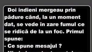 BANCUL ZILEI | Doi indieni mergeau prin pădure