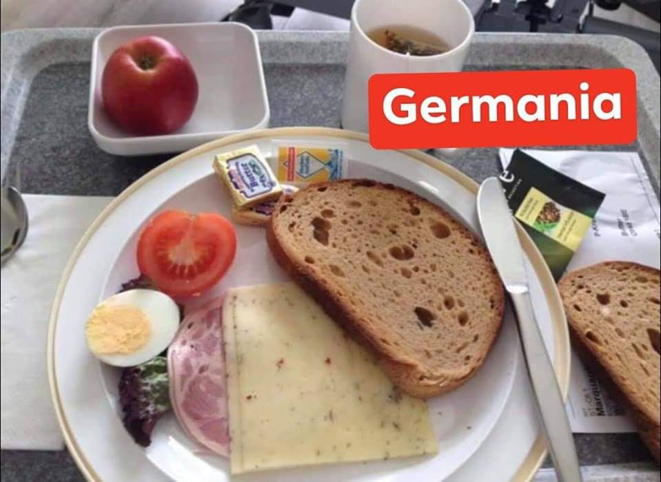 Galerie foto scandaloasă | Cum arată micul dejun în spitalele din România și cum arată în cele din restul țărilor din Europa
