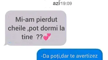 BANC | „Mi-am pierdut cheile, pot dormi la tine?”