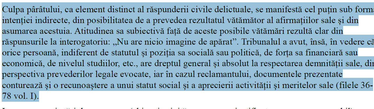 Becali a susținut la Curtea de Apel că Talpan nu are nicio imagine de apărat